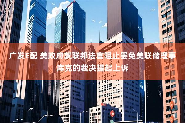 广发E配 美政府就联邦法官阻止罢免美联储理事库克的裁决提起上诉